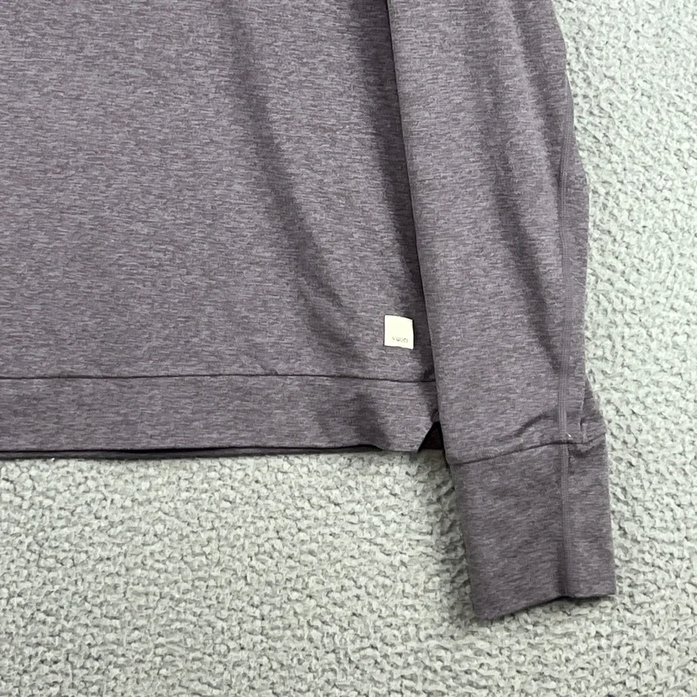 Vuori Halo Performance Hoodie Womens Large Heather Purple Pullover - Picture 3 of 13